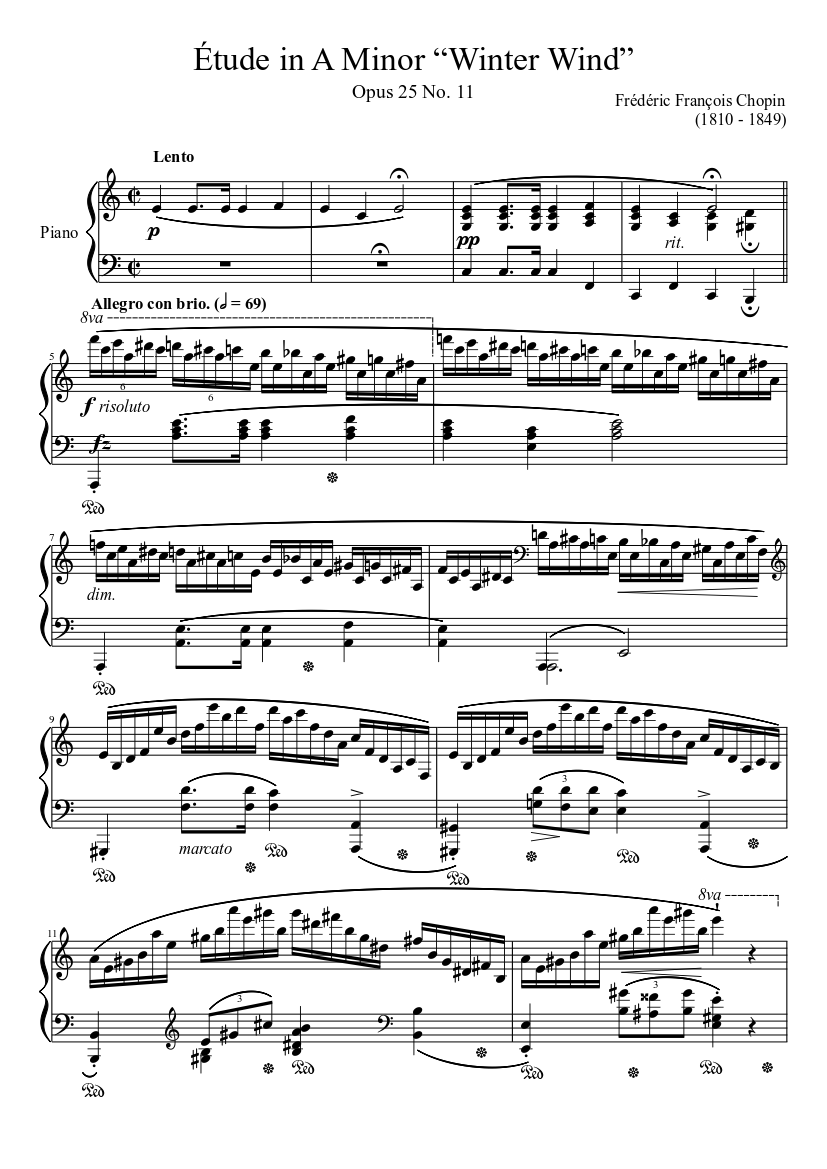 Étude op. 10, no. 12 (шопен)