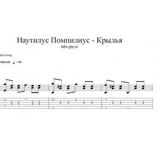 Наутилус Крылья аккорды и разбор душевной песни Вячеслава Бутусова Подробное описание игры на гитаре Схемы перебора, боя на гитаре и аппликатуры аккордов Советы для начинающих музыкантов