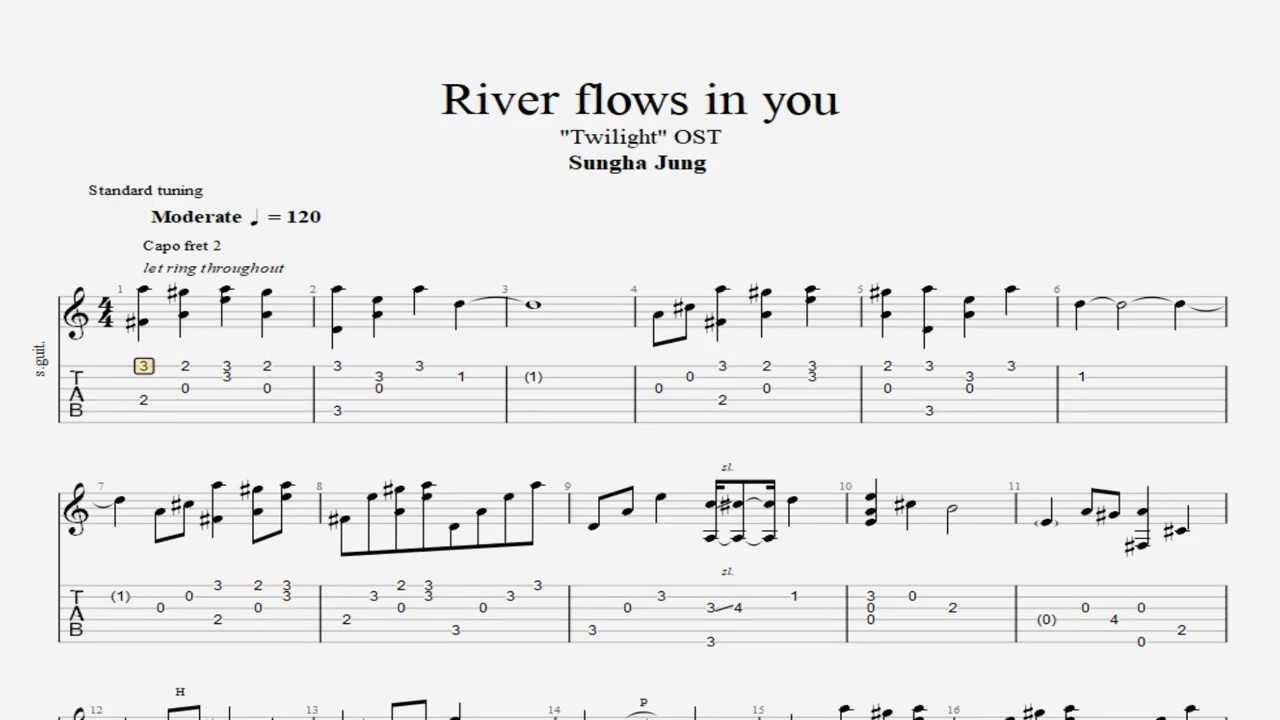 River табы. Табы для гитары Ривер Фловс. Yiruma River Flows табы для гитары. Yiruma River Flows табы. Yiruma табы.