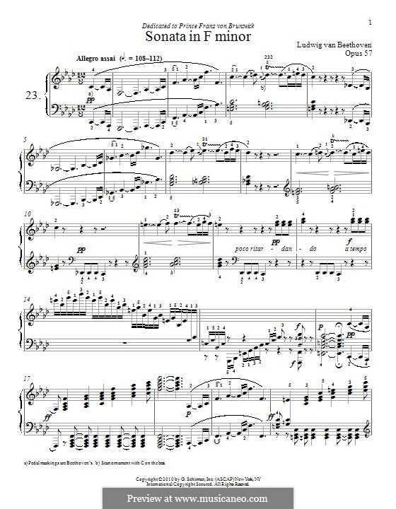 Бетховен сонаты для фортепиано слушать. Соната для фортепиано № 23. Бетховен Соната 23 Аппассионата 1 часть.