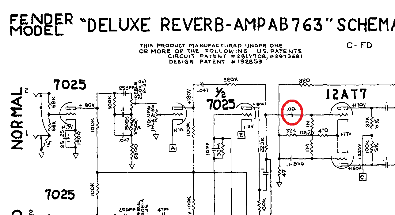 Fender twin схема