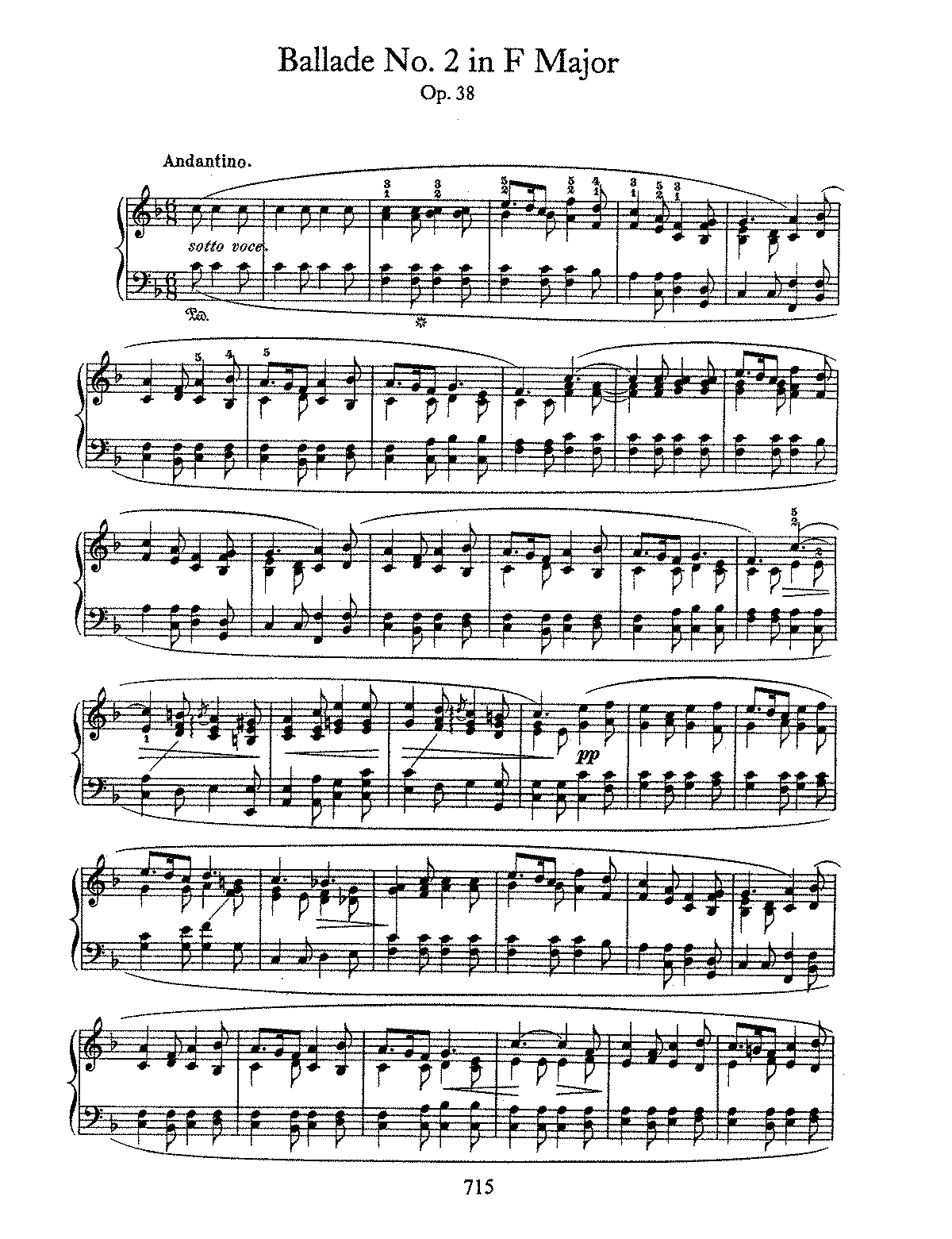Шопен. баллада no. 2, фа мажор (ballade no. 2 (f-dur), op. 38) | belcanto.ru