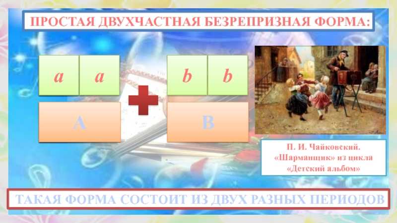 Презентация на тему простая двухчастная форма