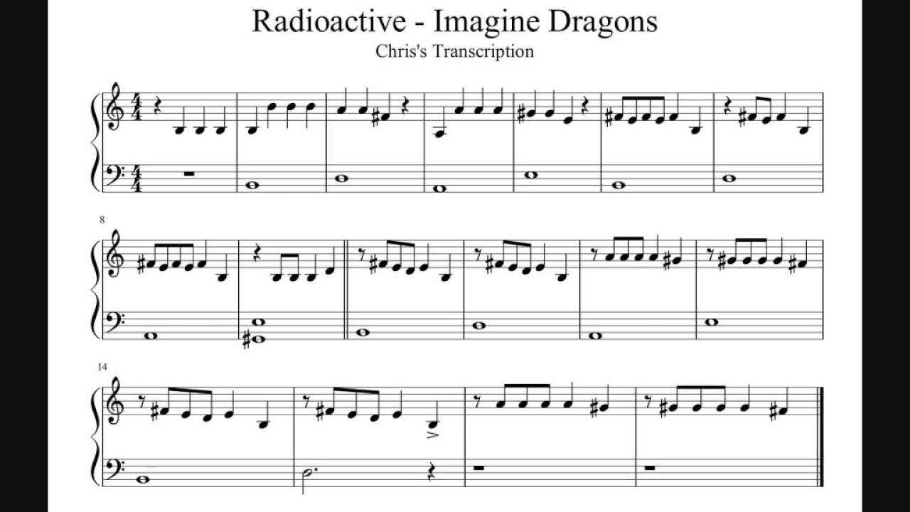 Demon аккорды imagine. Ноты для барабанов имеджин Драгонс. Radioactive Ноты. Radioactive imagine Dragons Ноты. Radioactive Ноты для гитары.