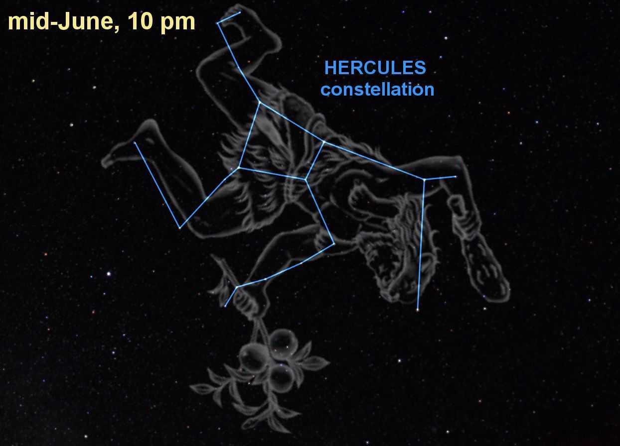 Геркулес созвездие схема