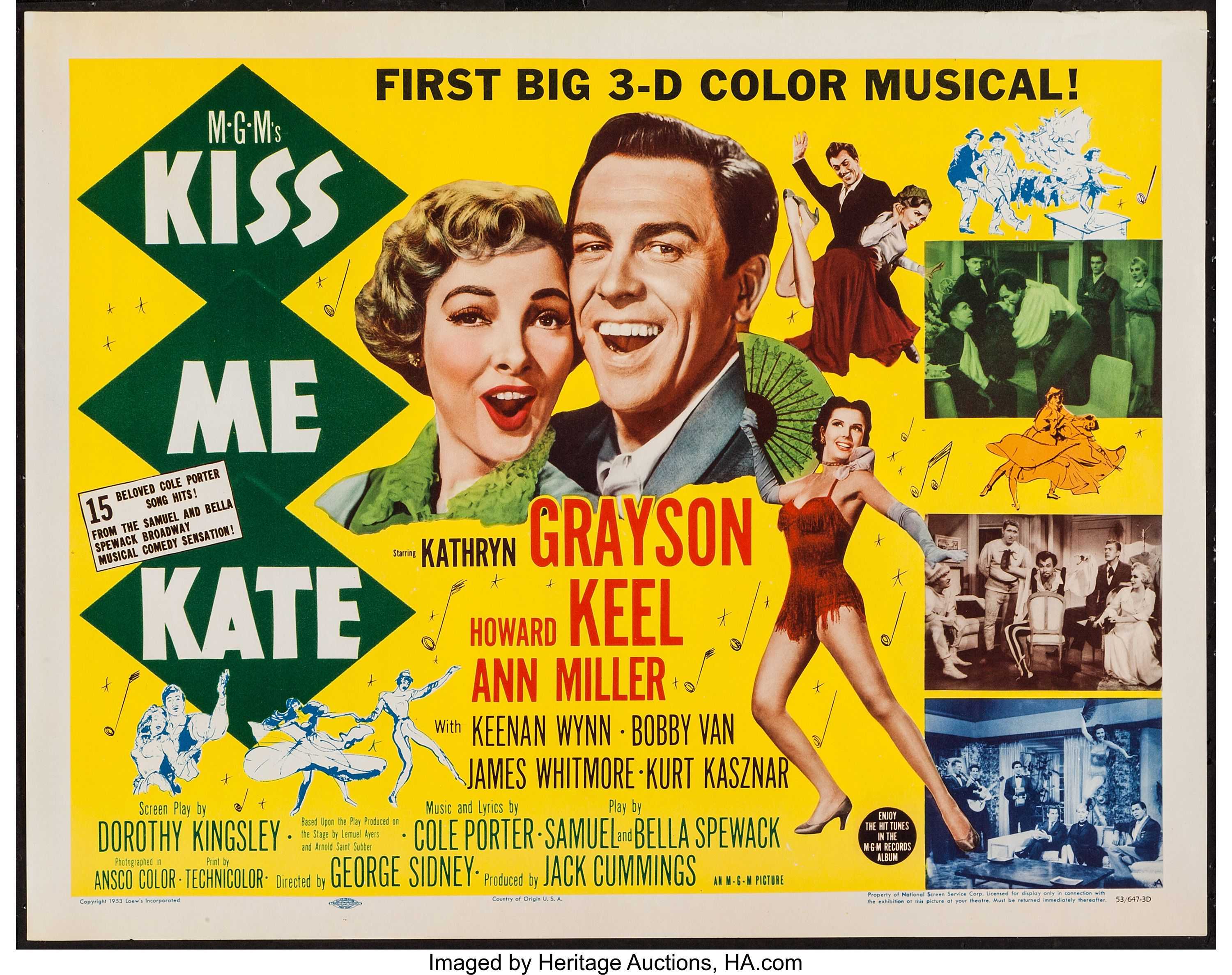 Kiss me my darling. Kiss me Kate 1953. Целуй меня Кэт мюзикл.