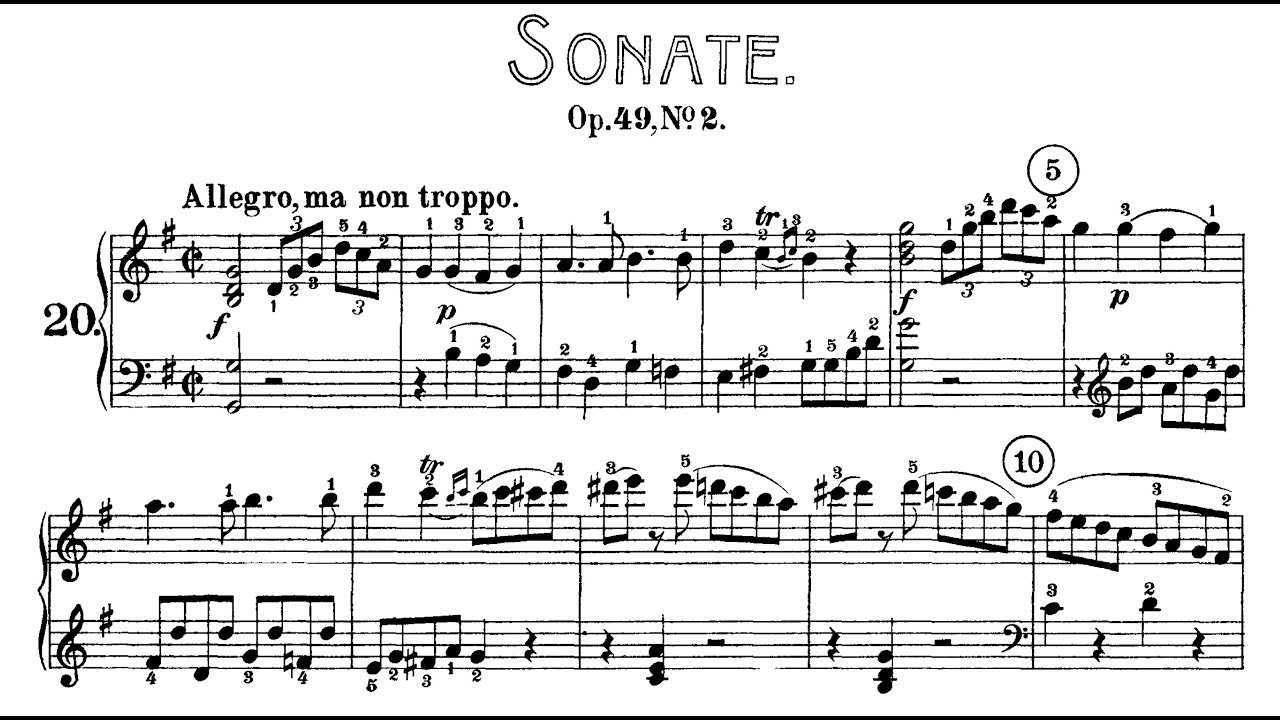 Соната для фортепиано no. 16 (бетховен) - piano sonata no. 16 (beethoven)