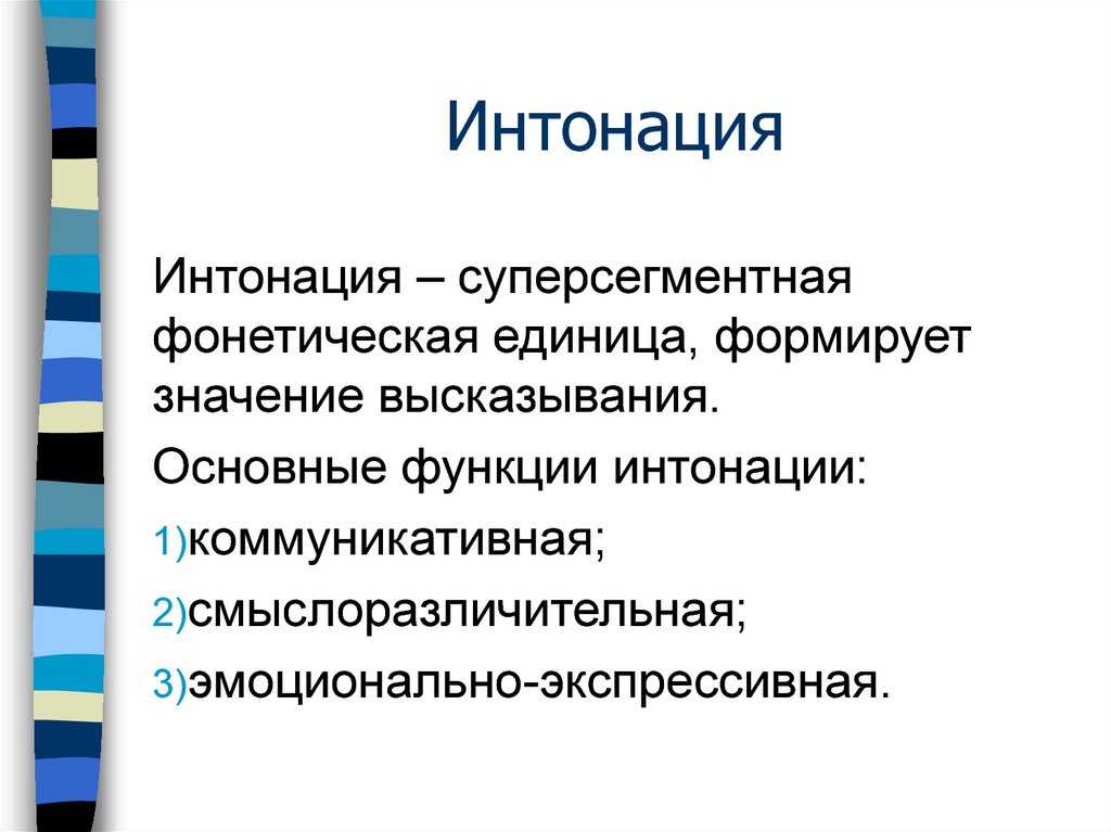 Интонация