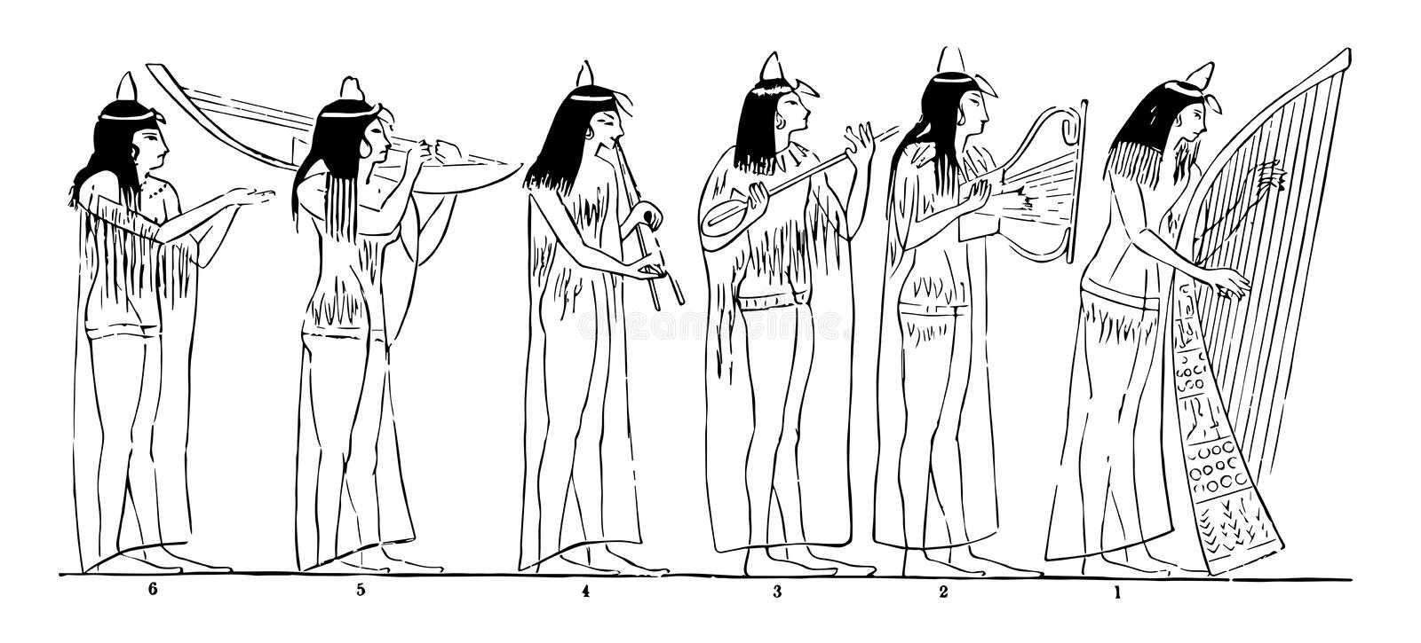 Египтянка с арфой