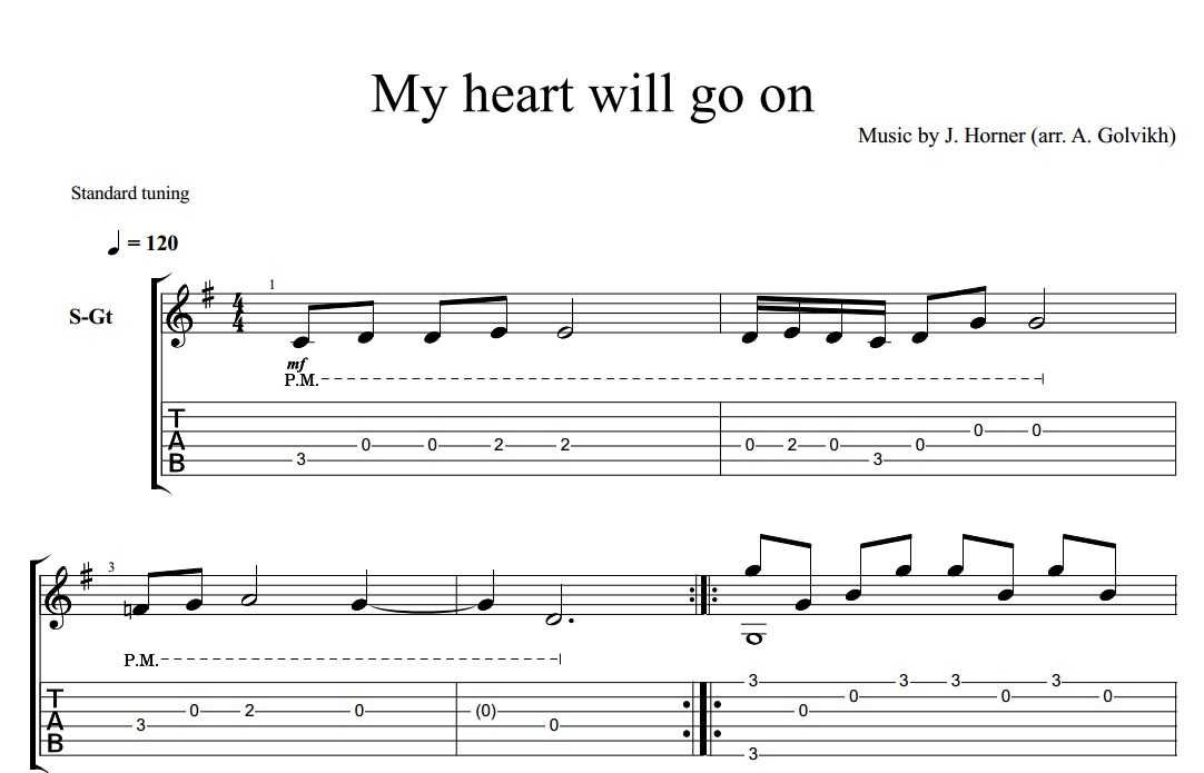 My heart will go on ноты