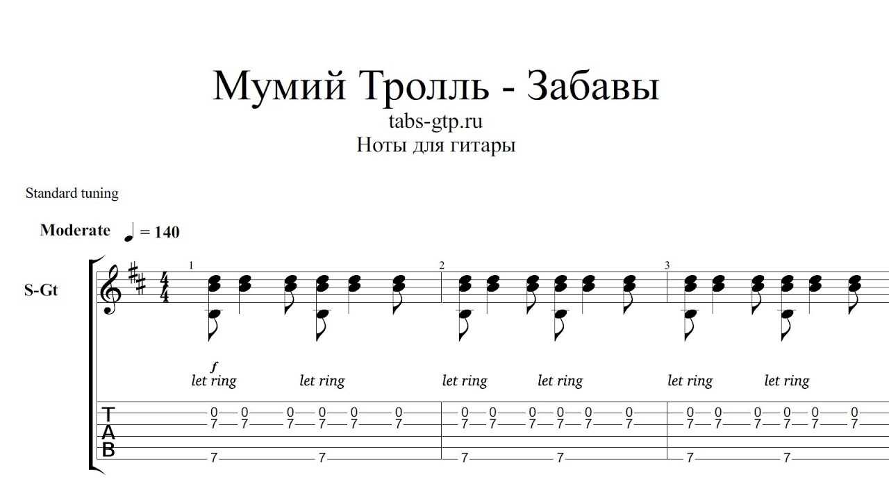 Что такое табулатура - учимся читать и записывать табы