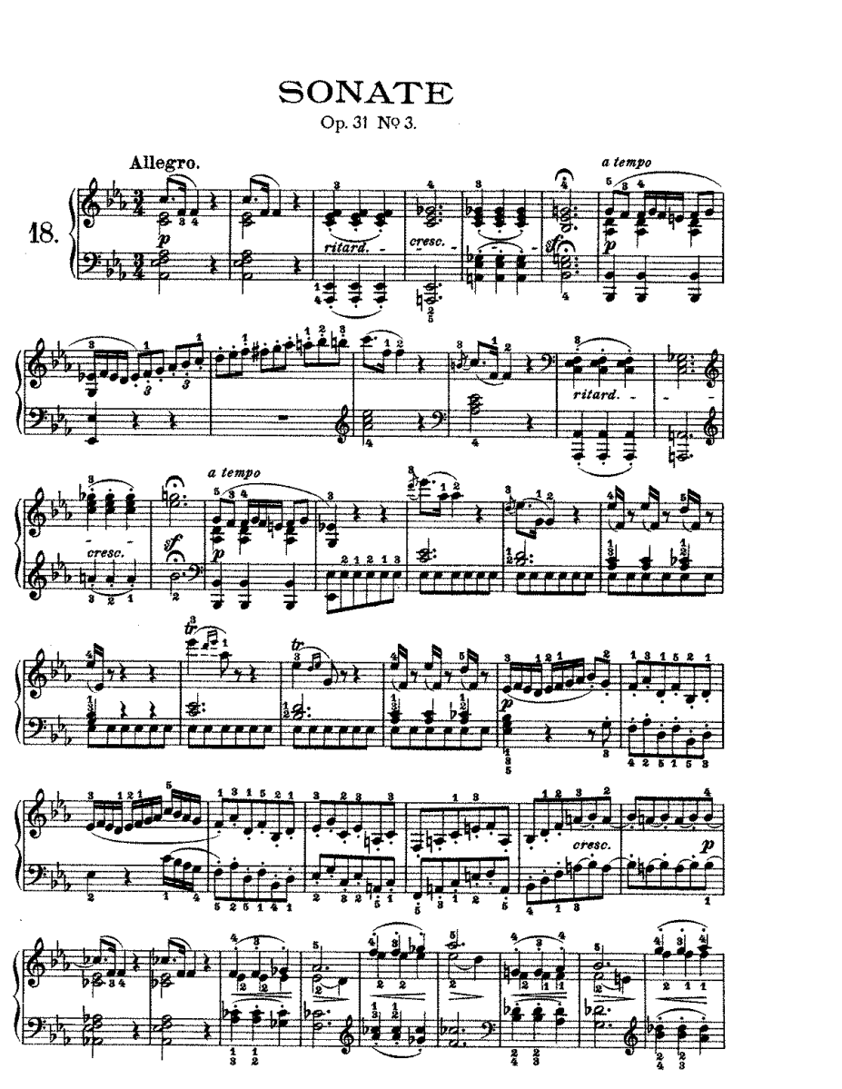 Бетховен. соната для фортепиано no. 17 (piano sonata no. 17 (d-moll), op. 31, no. 2) | belcanto.ru