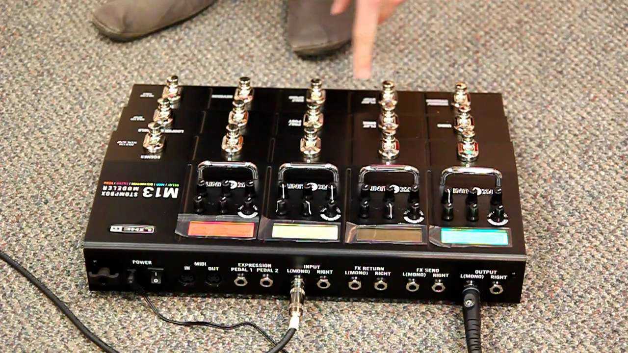 Подключитесь к Line 6 M9 stompbox modeler и получите все классические и современные педальные эффекты, которые вам нужны