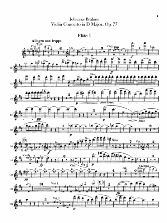 Violin concerto, op.77 (brahms, johannes)